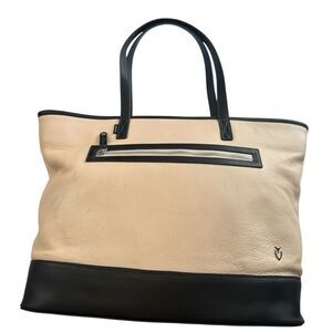 Vessel Signature Tote two tone color block blush black carryall bag purse large